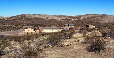 ghost town in desert,usa, new mexico, shakespeare