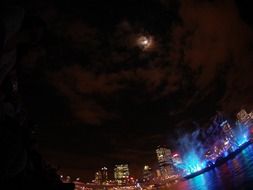 laser show in brisbane city