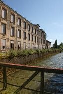 decayed building of old factory in Bulach