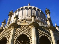 dome of royal pavilion at sky, uk, england, brighton