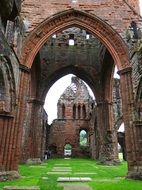 ruin of gothic church, uk, Scotland