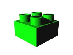 green color brick lego building toy