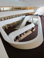 interior of the library in Surrey, Canada