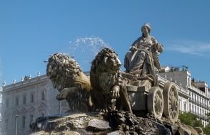cybele fountain, spain,madrid