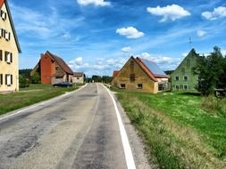 road in a village in bavaria