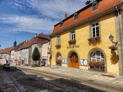 architecture of the buildings on the streets of France