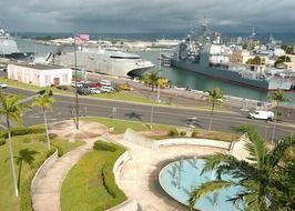 military ships in pearl harbor, usa, hawaii