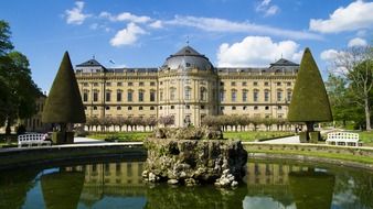 Würzburg Residence, bishop’s palace in beautiful park, germany, Würzburg