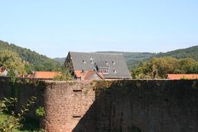 panoramic view of the old town in budingen