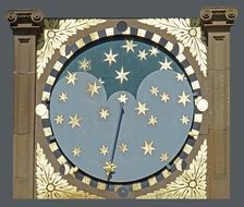 town hall of heilbronn clock detail