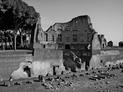 Ancient historical ruins of Rome