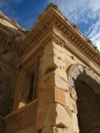 Library of Celsus, corner of ancient roman ruin, detail, turkey, ephesus