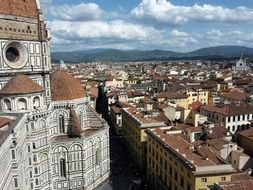 cathedral in city, italy, florence