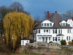 white villa in the countryside