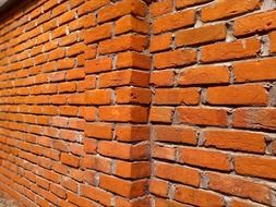 red brick wall construction