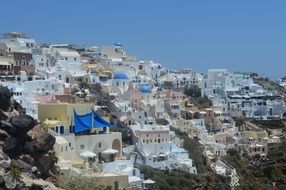 view of santorini island