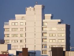 new multi-storey residental building at sky