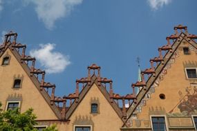 yellow facadeof town hall in ulm