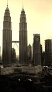 view of Petronas twin towers