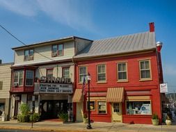 old theatre building, usa, pennsylvania, hamburg