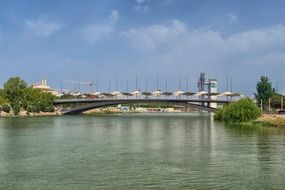 bridge of the SantÃ­simo Christ of the Expiration across Guadalquivirseville river, spain, seville