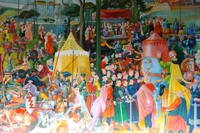 picture of medieval life scene