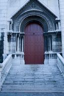 old church door in paris