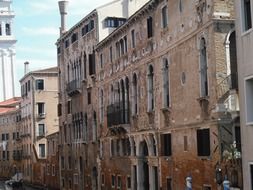 grunge old facades, italy, venice
