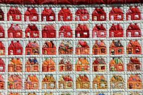 hand labor sew patchwork home decor