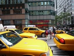 taxi on the streets of New York