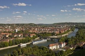 panorama of the city in Germany