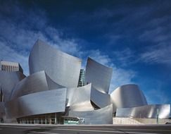 walt disney concert hall, modern building by gehry, usa, california, los angeles