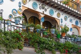 colorful facade of a house in granada