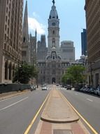 city hall on broad street, usa, pennsylvania, philadelphia