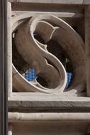 figure of a fish bubble on the building of Ulm Cathedral