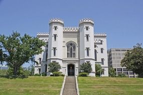 old state capitol, historic government building, and now a museum, usa, louisiana, baton rouge