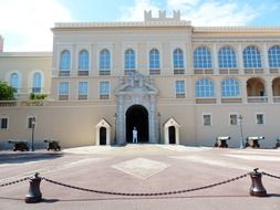 gateway of medieval Prince's Palace of Monaco, Monaco