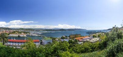 la spezia resort in italy on the beautiful green panorama