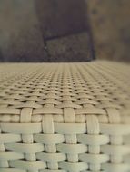 Braided white chair