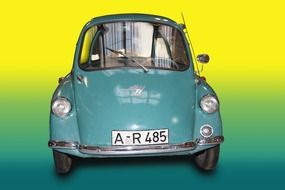 heinkel Kabine, oldtimer green microcar