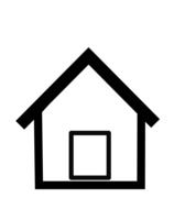 clipart of primitive house icon