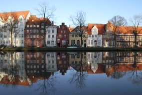 Lübeck channel in the old town