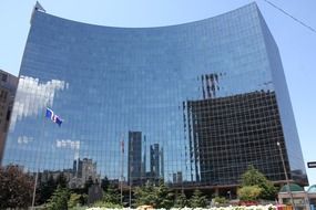 Ontario Power Generation headoffice, glass building in downtown, canada, ontario, toronto