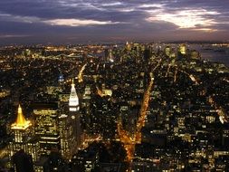 Lights of new york city