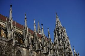 Amazing cathedral tower facade