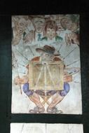 fresco on the painted wall