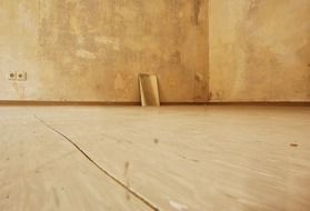 wooden floor in empty room