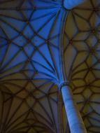 rib vault in ulm cathedral, germany, munich