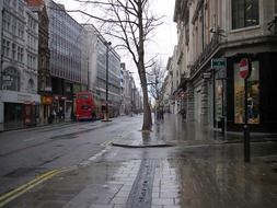 rainy weather in London