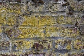 Old wall of natural stone